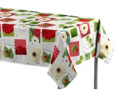 Décorline - 1710432, Tovaglia Pvc Rettangolare , 140 X 240 Cm , Ladybird , Photoprint , Bianco