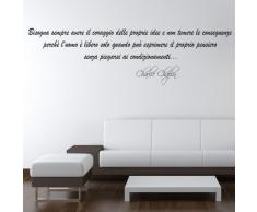 Adesiviamo Wall0000927 N L Adesivo da Parete, PVC, Nero, 180 x 41 cm