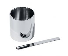 Alessi JN05 Zuccheriera con Cucchiaino, Acciaio Inossidabile 18/10, Lucido