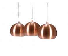 Interior Invicta - Set da 3 lampade a sospensione in rame, a forma di cupola, 20 cm, 22975