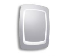 Mebasa Malta MYBLS04 - Specchio da bagno con illuminazione a LED, 80 x 65 cm