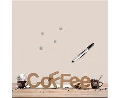 Eurographics - Lavagna magnetica, 50 x 50 cm, motivo: Coffee