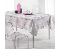 Nuance 3001876 del mondo, Héritage - Tovaglia stampata, in poliestere, 150 x 240 cm, 100% poliestere, rosa, 150 x 240 cm