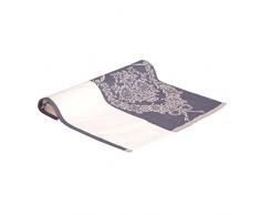 Vaitkute 216027 - Set di due asciugapiatti Blume in misto lino motivo floreale 50% lino e 50% cotone lavabile a 60º 47 x 70 cm colore: blu