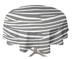 Soleil docre 855154 Tovaglia in tela cerata rotonda 160 cm ZEBRE