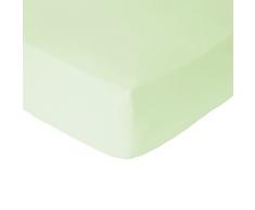 Julian Charles - Lenzuolo con angoli elasticizzati, per letto singolo, 25 cm di spessore, 50% poliestere/ 50% percalle di cotone, verde, Singolo