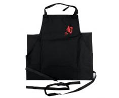 Kai 43070060 - Grembiule con logo rosso, colore: Nero