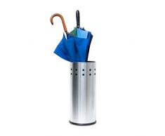 Relaxdays Portaombrelli, Acciaio Inox, 49.5 X 22.5 cm, Argento