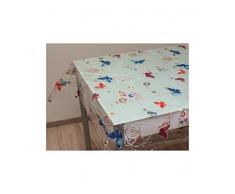 Tovaglia rettangolare stampata LOVE PASSION in PVC trasparente 140 x 240 cm