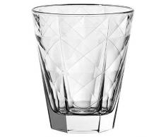 Vetri delle Venezie Linea Carre Set 6 Bicchieri Acqua in Vetro, 34 cl