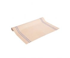 Vaitkute 116003 - Confezione da 2 asciugapiatti Landhaus 100% lino lavabile a 60º 350 g/m2 47 x 70 cm colore naturale con righe blu
