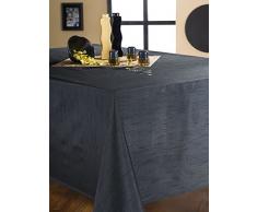 Tovaglia effetto seta nero 150 x 300