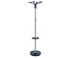 Sevilla Alba-Appendiabiti e portaombrelli in acciaio tubolare con 4 ganci, H1750mm PMSEV