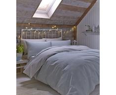Catherine Lansfield letto singolo progetto quilt con fiori e puntini spazzolatura, e blu