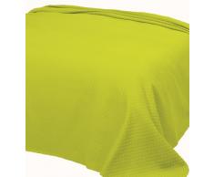 Home Basic 253 - Copriletto Nido d’ape per letto matrimoniale, 240 x 260 cm, colore verde