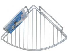 Metaltex - Scaffale angolare a 1 ripiano, per bagno, della gamma Reflex, con rivestimento in Polytherm