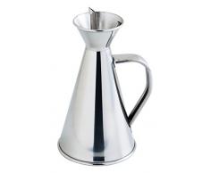 Quid 7694001 Renova Quid - Oliera antisgocciolamento in acciaio inox, 25 cl, colore trasparente, 10 x 10 x 20 cm