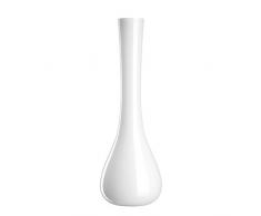 Leonardo Vaso Sacchetta, in vetro, 60 cm, bianco