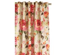 Apelt, Tenda in lino, fantasia floreale/ rose, Multicolore (Mehrfarbig)