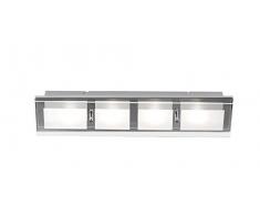 Paul Neuhaus 6897-17 - Plafoniera con 4 LED da 3,30 W, 3000 K, per il bagno, IP44, cromata