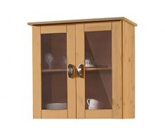 LifeStyleDesign 7573144 Tyrol - Mobiletto da appendere, 58 x 30 x 60 cm, in pino cerato, per il bagno