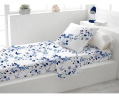 Set per letto singolo HIRONDELLE blu