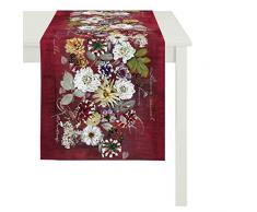 – Runner da tavolo, Cotone, rot, 48 x 135 x 0.5 cm