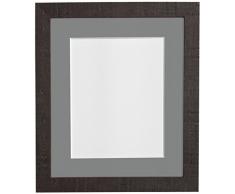 PER POSTA CORNICI venosa profonda A1 cornice con vetro grigio scuro e supporto di plastica per A2 per le foto, marrone scuro