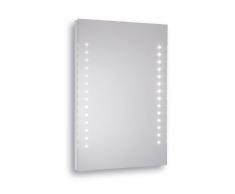 Mebasa Rhodos MYBLS05 - Specchio da bagno con retroilluminazione a LED eLigh, 50 x 70 cm