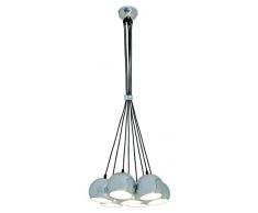 Naeve lampade a sospensione in metallo leggero 40 W E14 cromo 7057342