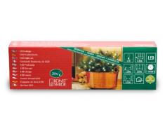 Konstsmide 5300-100 Luci natalizie a LED, 20 diodi bianchi, 230 V, per interni, cavo verde