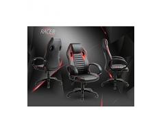 Home Forza Racer RS girevole sedia da ufficio sedia da scrivania, Nero di colore: rosso