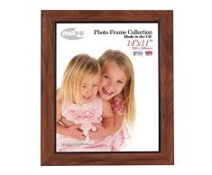 Inov8 tradizionali foto e cornici britannici, 28 x 35 cm, confezione da 2 1411 HORSE-CODA-, teak rustico