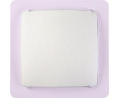 Dalber 43006l camera lampada quadrata, metallo, lilla, 38 x 38 x 75 cm