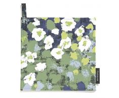Finlayson leinikki Presina, in cotone, colore: blu/verde, 22 x 22 cm, 2 pezzi