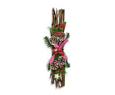 Riffelmacher & Weinberger 19654.31 Decorazione per tavola, 1 pezzo, 55 cm, rosso/naturale