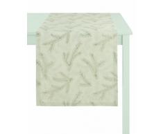 Apelt, Runner da tavola, motivo: Rami dabete, circa 48 x 140 cm, Beige (Natur)