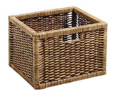 Moycor 24400 - Cesto in rattan treccia spessa, 38x33x26