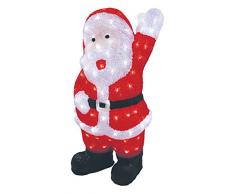 Kooper Babbo Natale Luminoso 120 LED, Plastica, Bianco