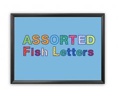 Hygloss, punch out bacheca lettere e numeri assortiti Fish design Combo Pack, 7,6 cm