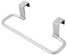 InterDesign Metro Barra Portasciugamani da Mobile per Bagno, Metallo, Argento, 21.3 x 8.6 x 10.9 cm