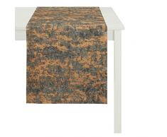 – Runner da tavolo, Poliestere, marrone, 45 x 140 x 0.5 cm