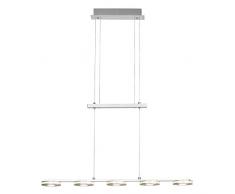 Brilliant g08573/21 a +, lampade da soffitto, in alluminio, 4 W, nickel/ALU, 7.7 x 77 x 140 cm