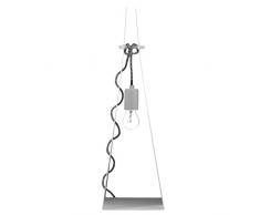 Gie el. lgh0331 a + to D, lampada da scrivania ufficio in acciaio, 60 Watts, E27, White, 28 x 19 x 56 cm