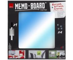 Brio 31900 - Lavagna magnetica, 40 x 40 cm, superficie a specchio