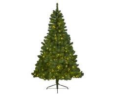 Kaemingk, Albero di Natale sintetico con luci a LED, per interni, 210 cm-380 L, Verde (Grün)