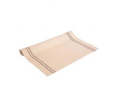 Vaitkute 116005 - Confezione da 2 asciugapiatti Landhaus 100% lino lavabile a 60º 350 g/m2 47 x 70 cm colore naturale con righe nere