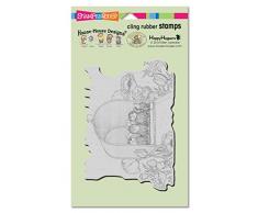 Woodware Craft Collection-Timbro aderente Stampendous Mouse House, 4 x 6 -Cassetta della posta di docce, in acrilico, multicolore