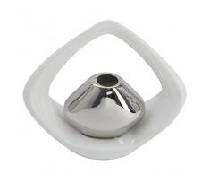 Mauro Ferretti 0419600000 Vaso Ceramica Tournesol, Ceramica, Bianco, 16x6.5x14 cm