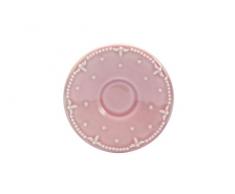 Quid 7279005 Set di 6 tazze Espresso Sotto Costanza Rosa in porcellana rosa di 11,8 x 13 x 1,5 cm